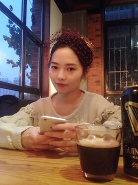 「RBT（アールビーティ）のアイテム」を使った、Sheila さん（レディース・154cm）の冬コーディネート