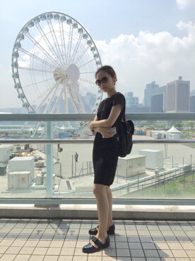 「KATIE JUDITHのアイテム」を使った、Sheila さん（レディース・154cm）の秋コーディネート