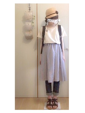 mugi *さん（レディース・157cm）の夏コーディネート