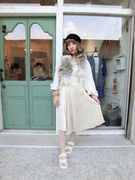 「Choucas」｜「アイテム（ジャケット/アウター）」を使った、木塔麻さん（レディース・160cm）の秋コーディネート