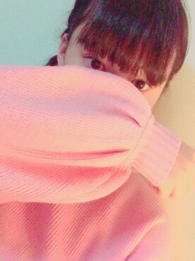 「RETRO GIRL（レトロガール）のアイテム（ニット/セーター、ピンク系）」を使った、kanonpyさん（レディース・167cm）の冬コーディネート