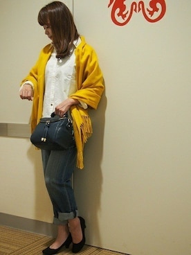 「McGREGOR CLASSIC（マックレガークラシック）のアイテム（バッグ）」を使った、azuさん（レディース・155cm）の秋コーディネート