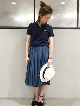 「FRAMeWORK（フレームワーク）のアイテム（スカート）」を使った、eripoyoさん（レディース・164cm）の夏コーディネート