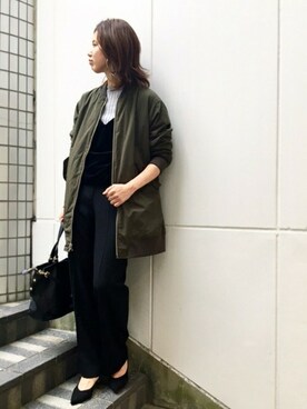 FRAMeWORK（フレームワーク）の「リバーシブルロングブルゾン