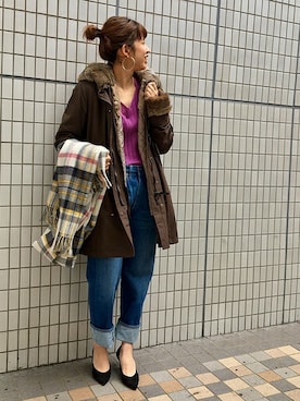 eripoyoさん（レディース・164cm）の冬コーディネート