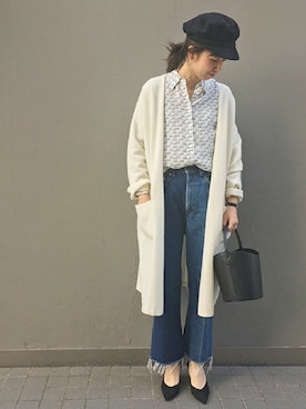 「FRAMeWORK（フレームワーク）のアイテム（トップス）」を使った、eripoyoさん（レディース・164cm）の冬コーディネート