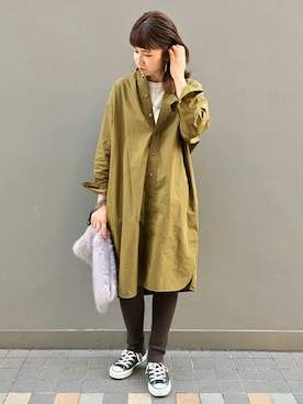 「FRAMeWORK（フレームワーク）のアイテム」を使った、eripoyoさん（レディース・164cm）の冬コーディネート