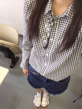「切りっぱなし」｜「アイテム（サンダル）」を使った、Kaegonさん（レディース・156cm）の春コーディネート