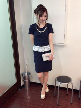 「ROYAL PARTY」｜「アイテム（パンプス）」を使った、MASAKOさん（レディース・160cm）の秋コーディネート