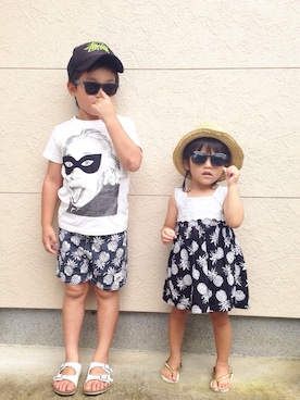 miiiさん(キッズ・110cm)の夏コーディネート