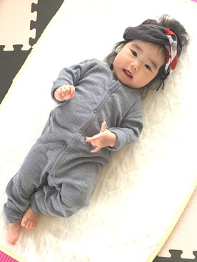 「joha（ヨハ）のアイテム」を使った、yukkyさん（キッズ・70cm）の秋コーディネート