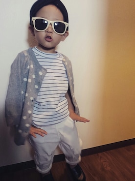 L×Mさん（キッズ・90cm）の秋コーディネート