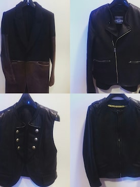 「blackmeans（ブラックミーンズ）のアイテム（ジャケット/アウター）」を使った、L×Mさん（キッズ・90cm）の秋コーディネート