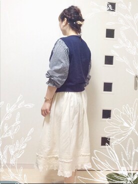 「バルーンスリーブ」｜いおさん（レディース・160cm）の秋コーディネート