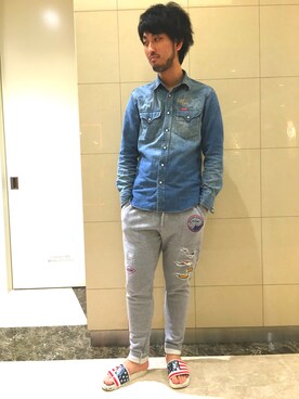 K.ODAさん（メンズ・183cm）の春コーディネート