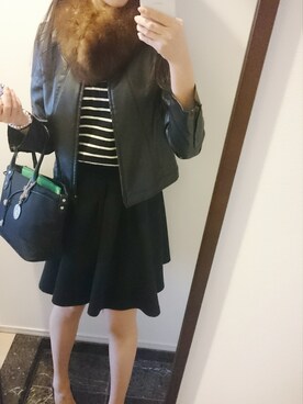 「N.（N. Natural Beauty Basic）（エヌエヌナチュラルビューティーベーシック）のアイテム（ナイロンジャケット）」を使った、Sawaさん（レディース・168cm）の秋コーディネート