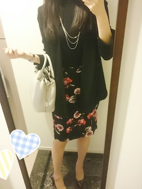 「PLST（プラステ）のアイテム（アクセサリー）」を使った、Sawaさん（レディース・168cm）の秋コーディネート