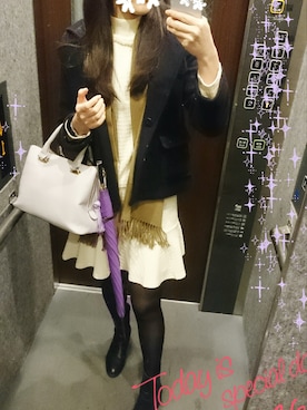 「A part by（アパートバイ）のアイテム（ダッフルコート）」を使った、Sawaさん（レディース・168cm）の秋コーディネート