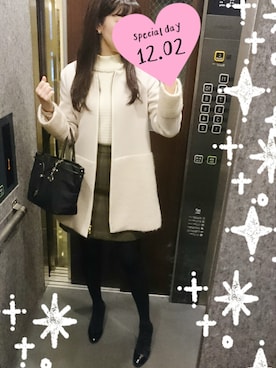 「tocco（トッコ）のアイテム（ニット/セーター）」を使った、Sawaさん（レディース・168cm）の冬コーディネート