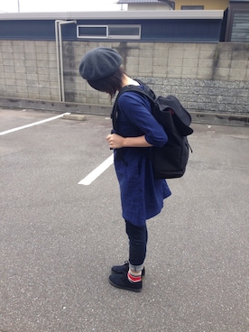 「Lee（リー）のアイテム（その他パンツ）」を使った、kitagawa_ykmさん（レディース・165cm）の秋コーディネート