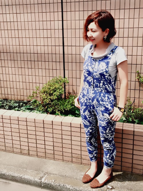 伊藤 絵里子 Forever 21のサロペット オーバーオールを使ったコーディネート Wear