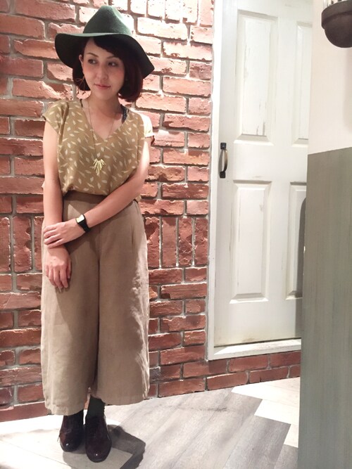 伊藤 絵里子 Guのハットを使ったコーディネート Wear