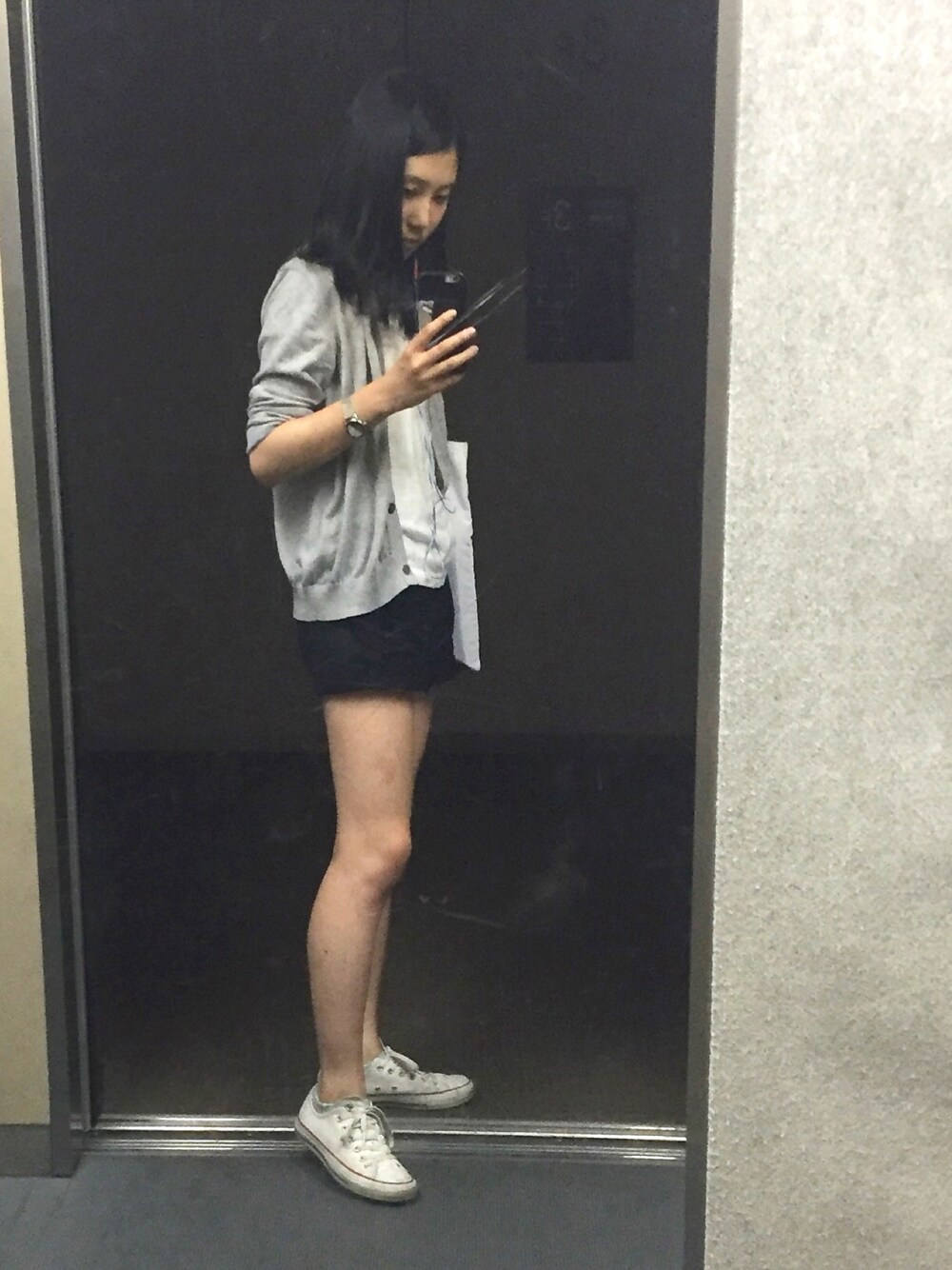 「noonのアイテム（アナログ腕時計、パープル系）」を使った、kuniaさん（レディース・161cm）の夏コーディネートの1枚目の写真