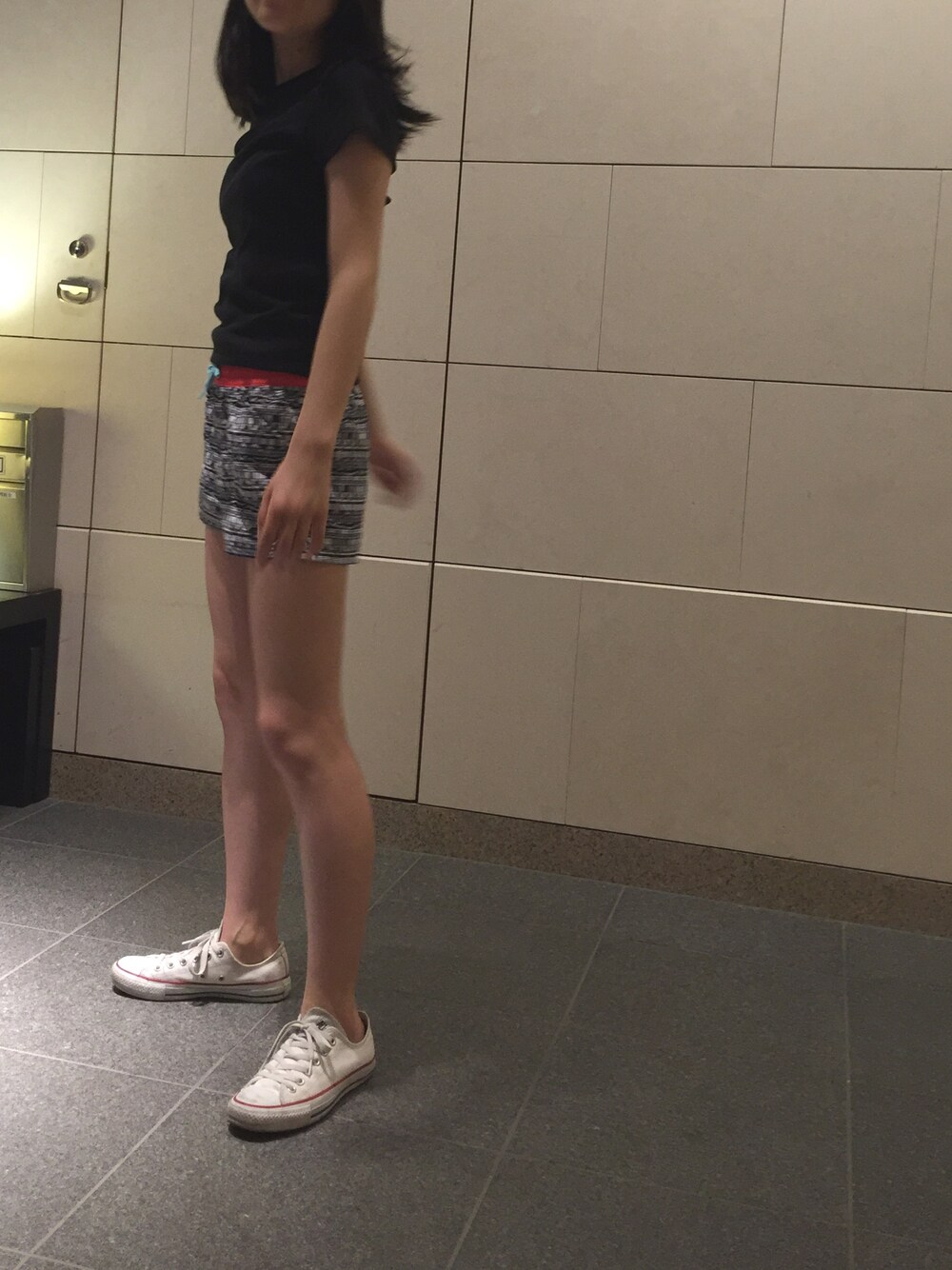 「patagoniaのアイテム（その他パンツ、ブラック系）」を使った、kuniaさん（レディース・161cm）の夏コーディネートの1枚目の写真