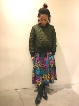 Yuka Ozawaさん（レディース・153cm）の秋コーディネート