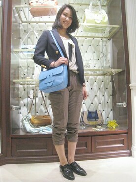 「FIGARO Paris（フィガロパリ）のアイテム（ジャケット/アウター）」を使った、vermeilmurataさん（レディース・155cm）の春コーディネート