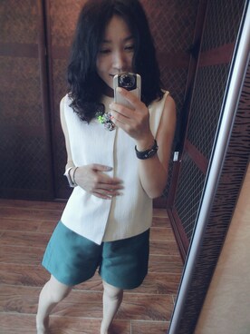 「iT（イット）のアイテム（パンツ）」を使った、人淡如兰_floraさん（レディース・168cm）の夏コーディネート