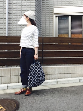 「SQUOVAL（スクオーバル）のアイテム」を使った、na.さん（レディース・160cm）の秋コーディネート