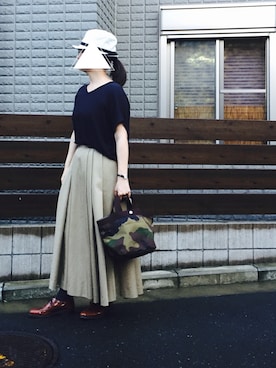 「SQUOVAL（スクオーバル）のアイテム」を使った、na.さん（レディース・160cm）の秋コーディネート