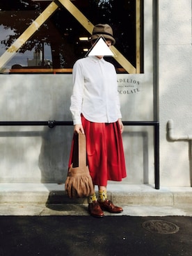 「SQUOVAL（スクオーバル）のアイテム」を使った、na.さん（レディース・160cm）の秋コーディネート