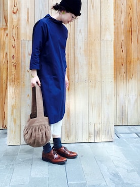 「SQUOVAL（スクオーバル）のアイテム」を使った、na.さん（レディース・160cm）の秋コーディネート