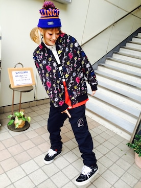「ROLLING CRADLE（ローリングクレイドル）のアイテム（その他アウター）」を使った、Juuunco.さん（レディース・155cm）の秋コーディネート