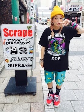 「ROLLING CRADLE（ローリングクレイドル）のアイテム（パンツ）」を使った、Juuunco.さん（レディース・155cm）の秋コーディネート