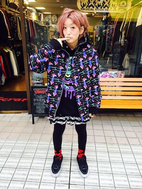 「ROLLING CRADLE（ローリングクレイドル）のアイテム（ジャケット/アウター）」を使った、Juuunco.さん（レディース・155cm）の秋コーディネート