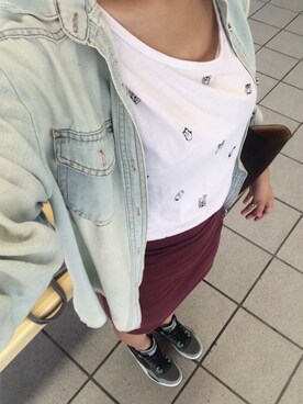 「jeans shirt」｜Irene  さん（レディース・162cm）の秋コーディネート