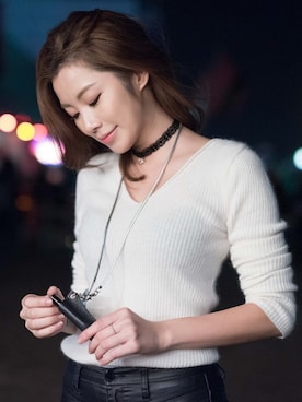 「model」｜Wiyona Yeungさん（レディース・168cm）の冬コーディネート