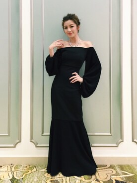 「model」｜Wiyona Yeungさん（レディース・168cm）の冬コーディネート