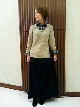 タカシさん（レディース・161cm）の秋コーディネート