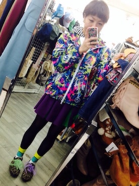 「ROLLING CRADLE（ローリングクレイドル）のアイテム（ジャケット/アウター）」を使った、かなたん☆さん（レディース・162cm）の冬コーディネート