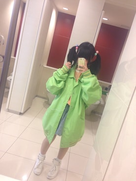 「アイテム（デニムスカート、グレー系）」を使った、o(ひか｀ω´ )oさん（レディース・147cm）の冬コーディネート