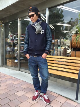 「430（フォーサーティ）のアイテム（ジャケット/アウター）」を使った、Yoshiakiさん（メンズ・182cm）の冬コーディネート