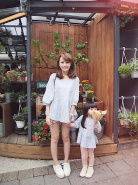 「LOVFEE（ラッフィ）のアイテム」を使った、LOVFEEさん（キッズ・92cm）の春コーディネート