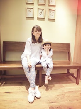 「LOVFEE（ラッフィ）のアイテム」を使った、LOVFEEさん（キッズ・92cm）の春コーディネート