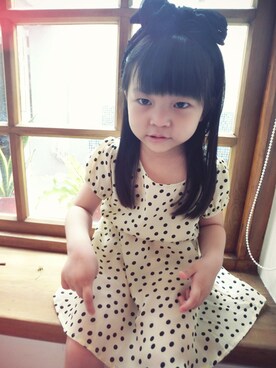 「LOVFEE（ラッフィ）のアイテム」を使った、LOVFEEさん（キッズ・92cm）の春コーディネート