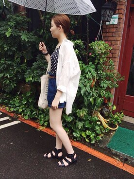 「LOVFEE（ラッフィ）のアイテム」を使った、LOVFEEさん（レディース・163cm）の夏コーディネート