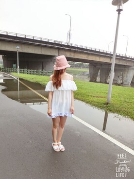 「LOVFEE（ラッフィ）のアイテム」を使った、LOVFEEさん（レディース・162cm）の夏コーディネート